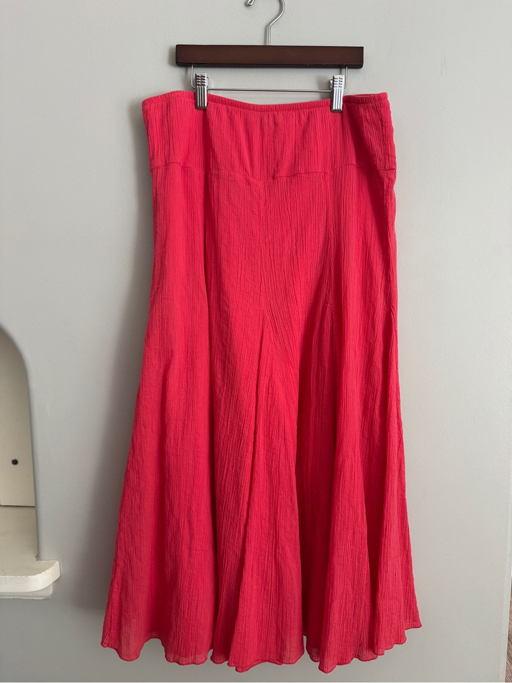 Ruby Rd. Coral Pink 100% Cotton skirt